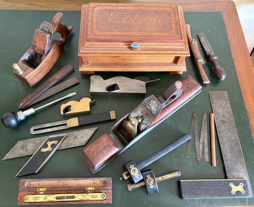 Antique carpenters toolkit - antique,