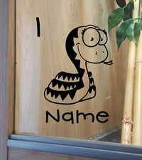Snake Customised Vivarium  Sticker  #1 Boa Python Corn Hognose Tree Personalised