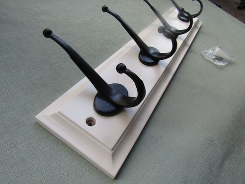 Black antique coat hook - , rail