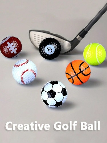 Pack novelty golf balls - 6,