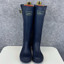 Joules Field Welly Size UK 4 Navy Women’s Eu37 Wellington Boots Used Ladies