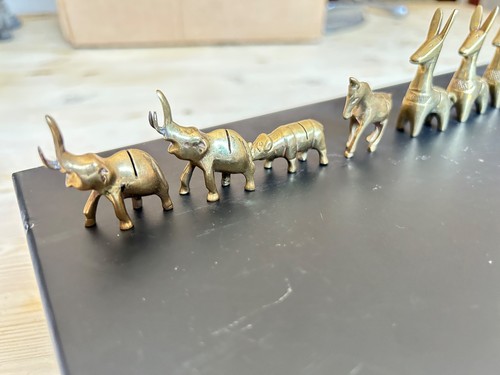 Vintage solid brass - brass, animal