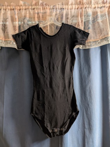 Vtg 1970s black bodysuit - vtg,