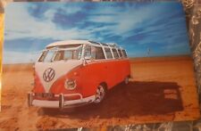 VW Campervan New Mouse Mat Table Setting Mat A4 Size Orange Black Volkswagon