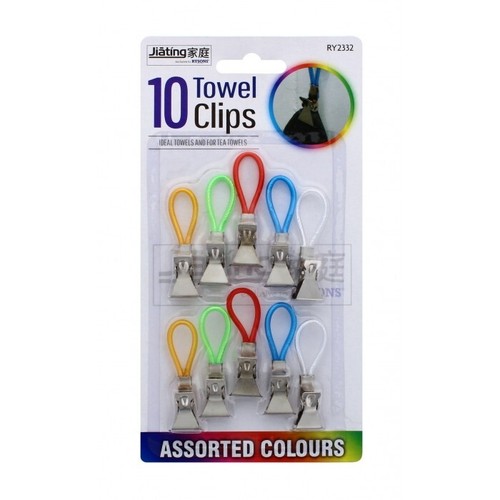 Tea towel clips hanging hook - towel,