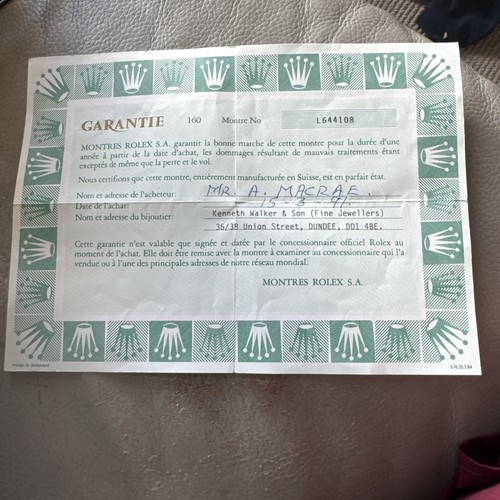 Vintage genuine rolex 16233 - genuine,