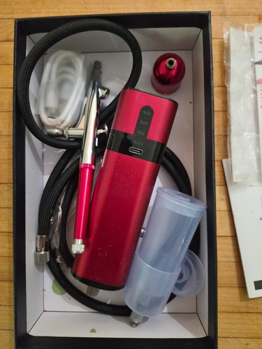 Airbrush kit with - kit, compressor