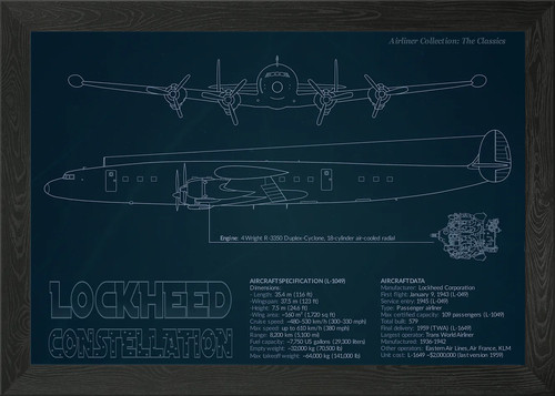 Lockheed constellation framed - constellation,