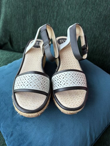 Ladies fly london cream black - cream,