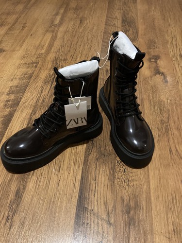 Zara purple faux leather - zara,