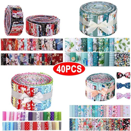 40pcs floral cotton fabric - floral,