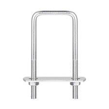 2/5 Sets M6 M8 Square U-Bolts 304 Stainless Steel with Nuts Plates Boat Trailer