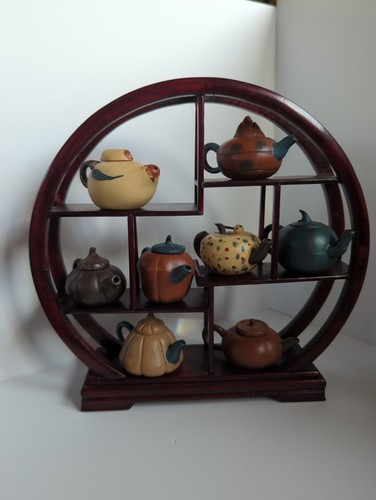 Miniature teapots wooden - miniature,