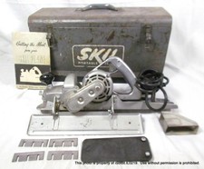Vintage SKIL Model 100 Power Plane 5.5 Amps in Metal Box