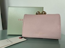 Ted Baker small genuine  Purse pink  Leather Brand New  BOX tags