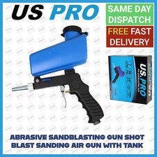 US PRO Tools Abrasive Sandblasting Gun Shot Blast Sanding Air Gun With Tank 8793