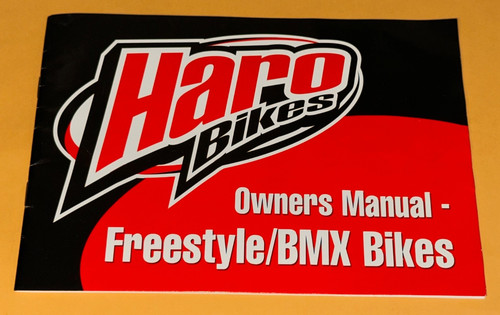 Haro bikes owners manual - haro,