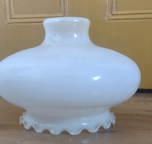 Vintage milk glass lamp shade - lamp,