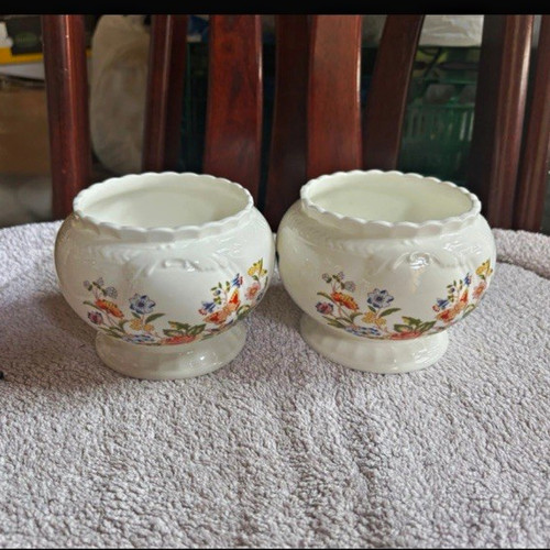 Aynsley pair floral - floral, ceramic