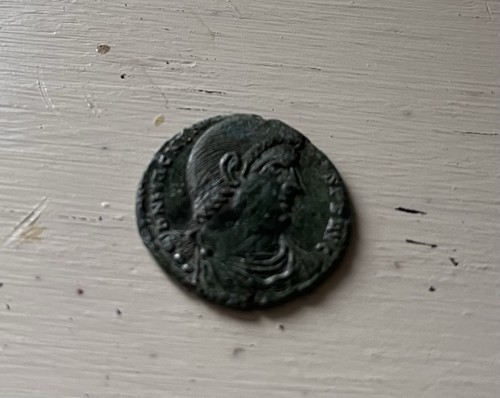 Roman bronze maiorina - roman,