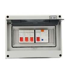3 Way Consumer Unit, Leakage Circuit Breaker, Circuit Breaker Box Fuse Board 63