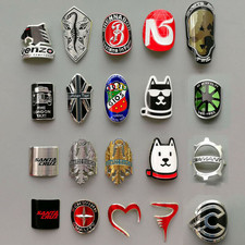 Cycling Emblem Tube DIY Bike Head Badge Aluminum Decals Stickers Front Frame Hot