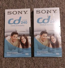 Sony VHS Tapes 240 CD 4 Hour