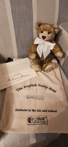 Steiff jointed mohair musical - jointed,