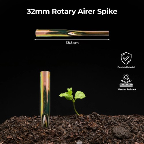 Metal ground spike soil airer - metal,