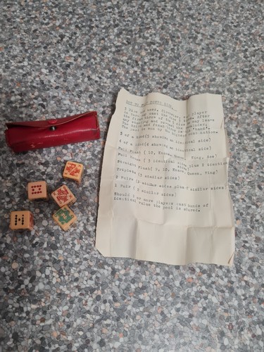 Vintage poker dice - vintage,