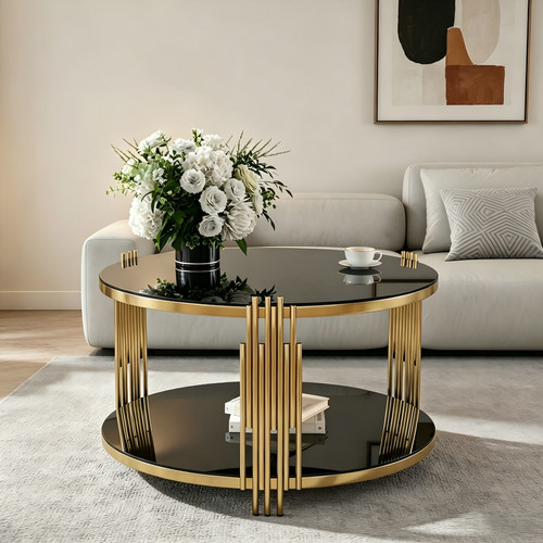Modern mirror coffee table - modern,