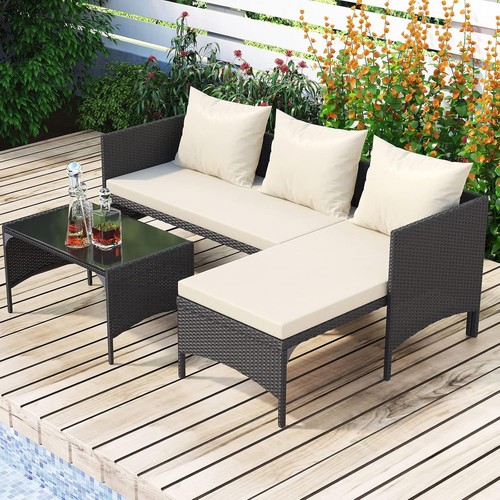 Rattan garden sofa armchair - rattan,