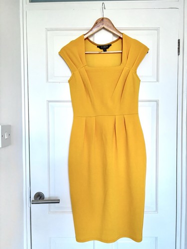 Lipsy bright yellow bodycon - bright,