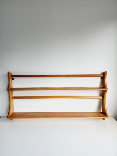 Wooden ercol plate shelf rack - shelf,