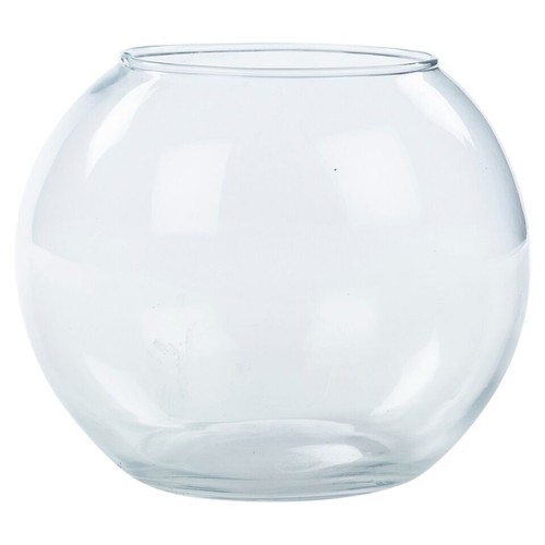 Recycled clear glass round - recycled,
