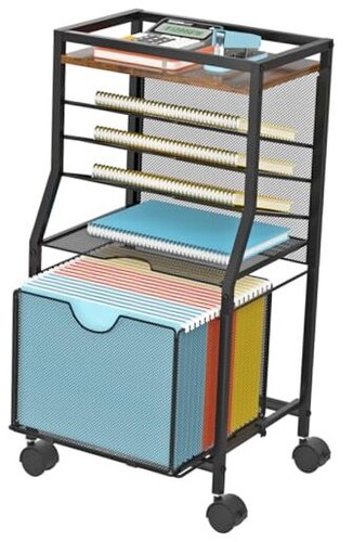 Rolling file cart tier desk - rolling, cart,