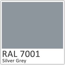 Powder coat powder Silver Grey