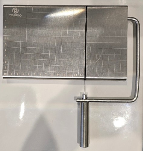 Steel cheese cutting board - steel,