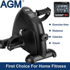 Mini Exercise Bike Pedal Exerciser Arm Leg Cycle Machine Adjustable Resistance