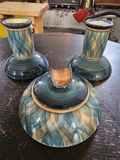 Set Of 3 Jersey Pottery Candle