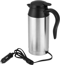 Travel Outdoor Kettle 750ml 12V Heat Car Electric Coffee Mug Cup Thermo Pot