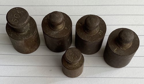 Vintage brass weights 50g - 4, x