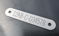 ENGINE PLATE -  CRCP343 TO FIT MGB, TRIUMPH, MORRIS & AUSTIN A30 - EMBOSSED TEXT