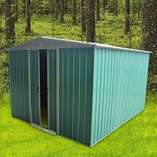 Metal Garden Shed 8x8’ Green