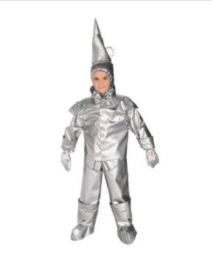 Tin man costume youth - tin, size