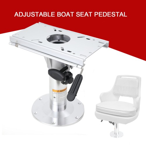Adjustable boat seat - seat, pedestal