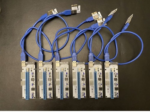 6pcs pci riser card to - 6pcs,