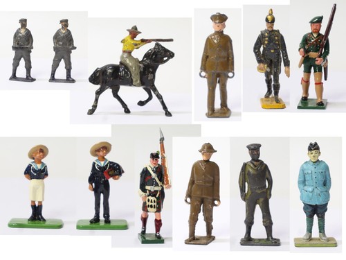 Vintage lead figures britains - lead,