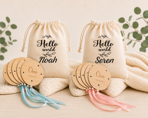 Personalised baby milestone - personalised,