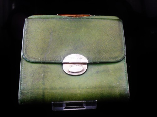 Sterling silver mounted green - silver,